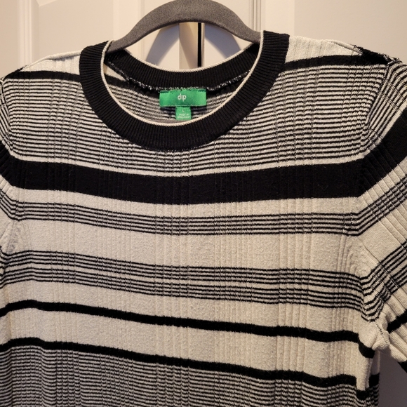 Dip white/black crew neck sweater size L - Picture 4 of 9